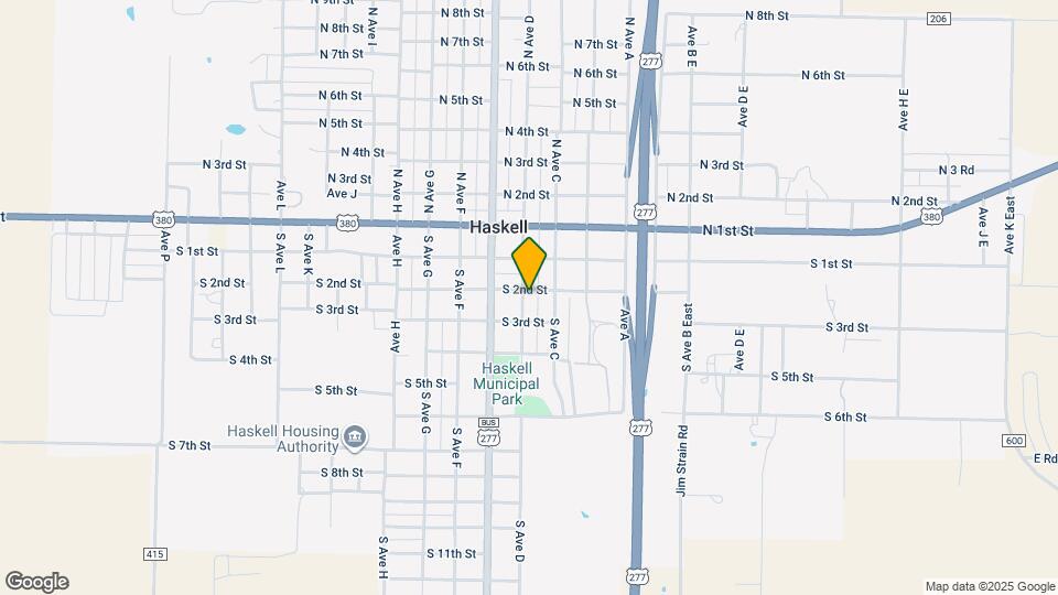 201 S Ave D Map and Location Details