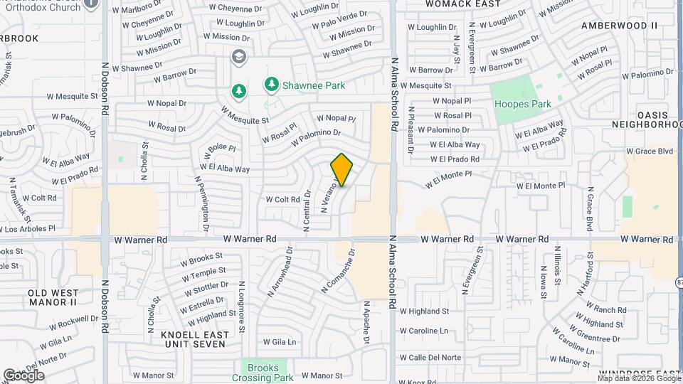 2104 N Comanche Dr Map and Location Details