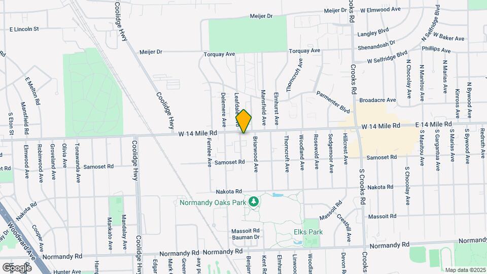 2415-2423 W 14 Mile Rd Map and Location Details