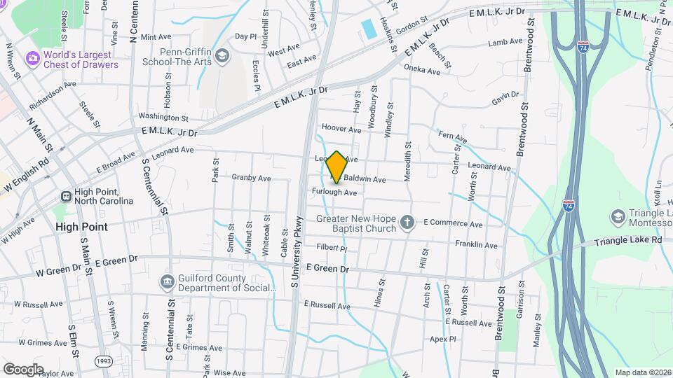 1301 Furlough Ave Mapa y Detalles de la Ubicación