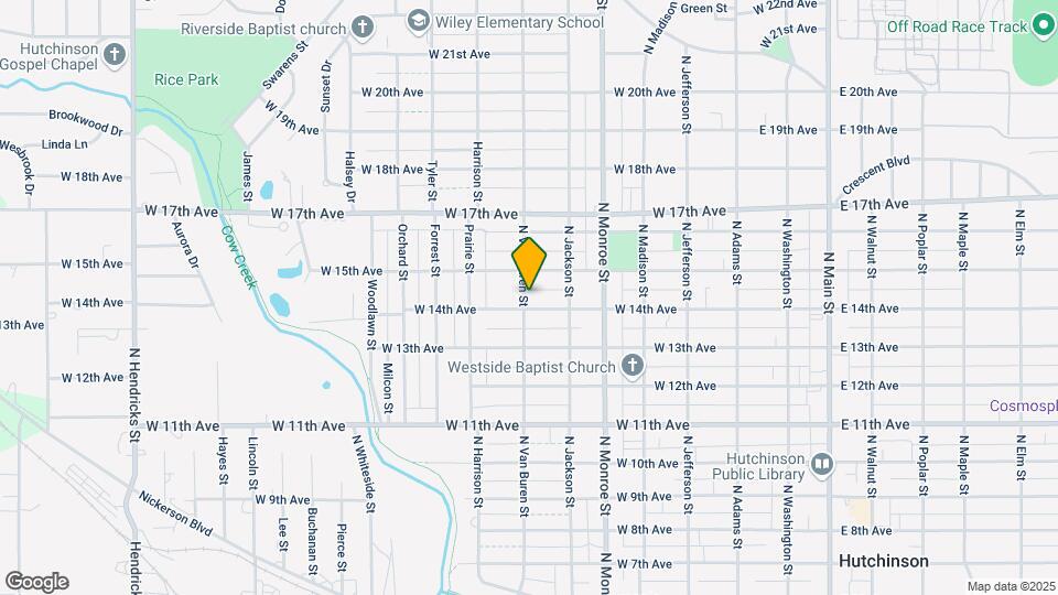 634 W 14th Ave Map and Location Details