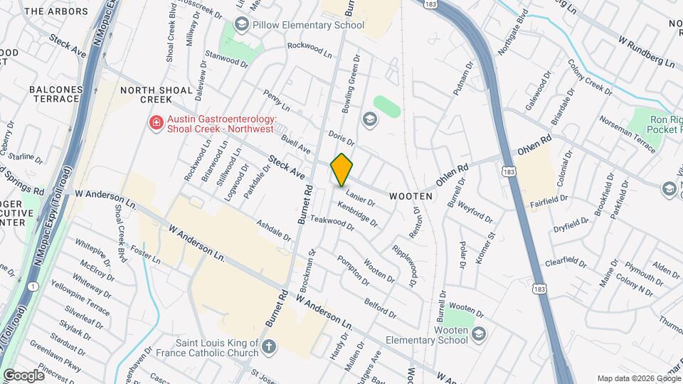 2211 Lanier Dr Map and Location Details