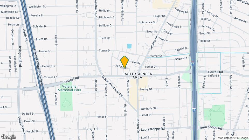 9512 Coan St Map and Location Details