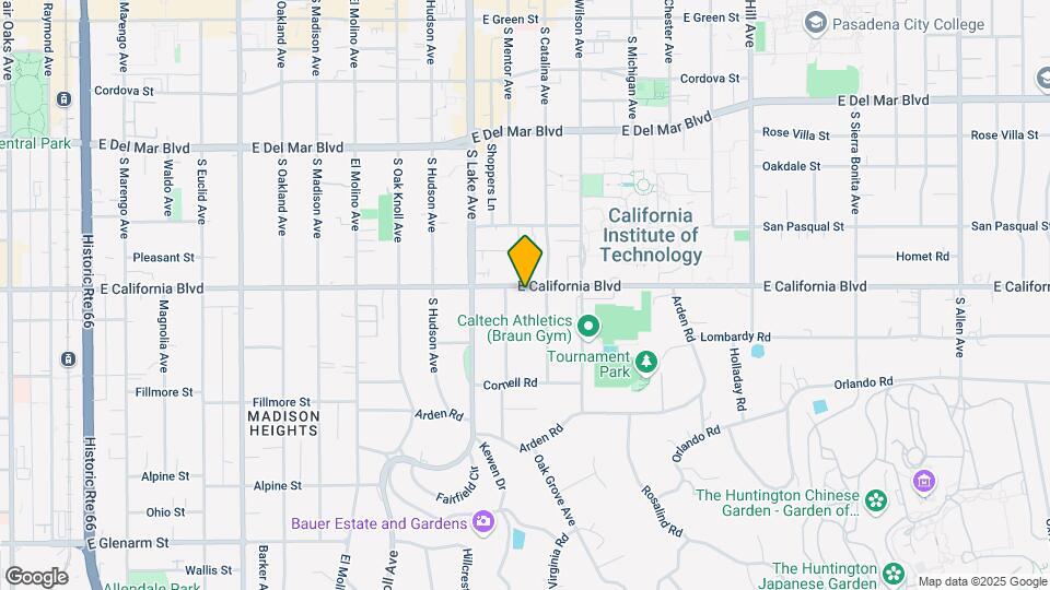 972 E California Blvd Map and Location Details