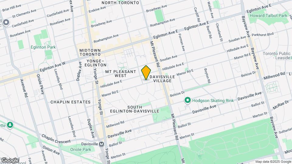 134 Manor Rd E Map and Location Details