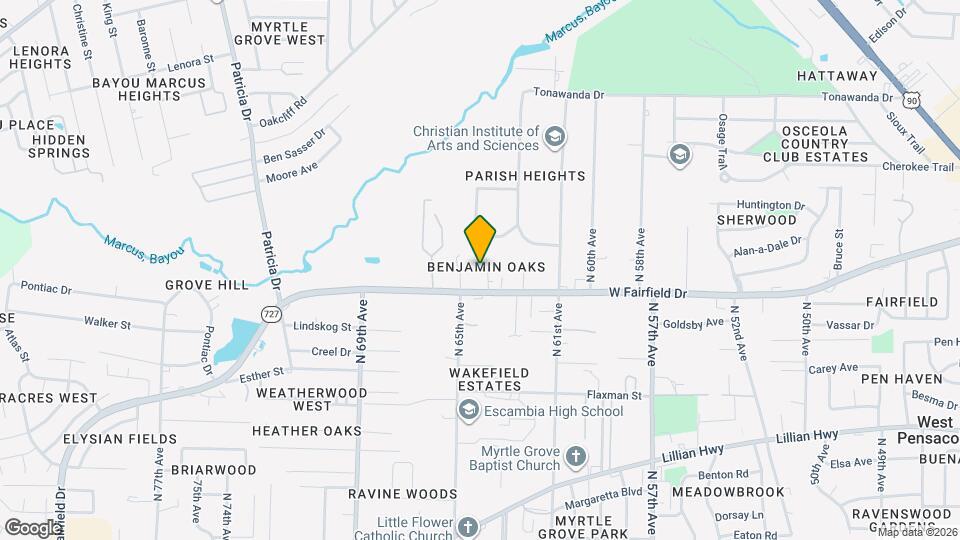 6394 W Fairfield Dr Map and Location Details