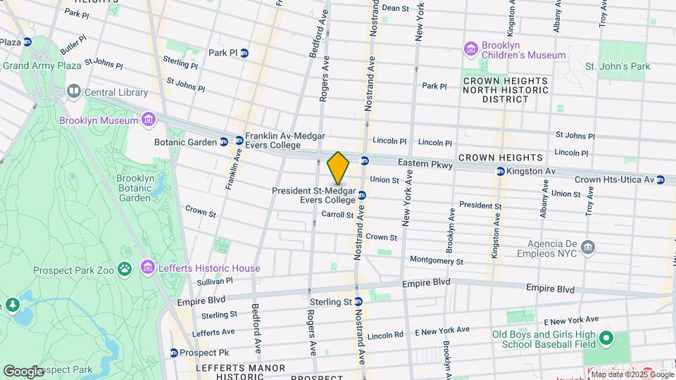 1153 President St Mapa y Detalles de la Ubicación