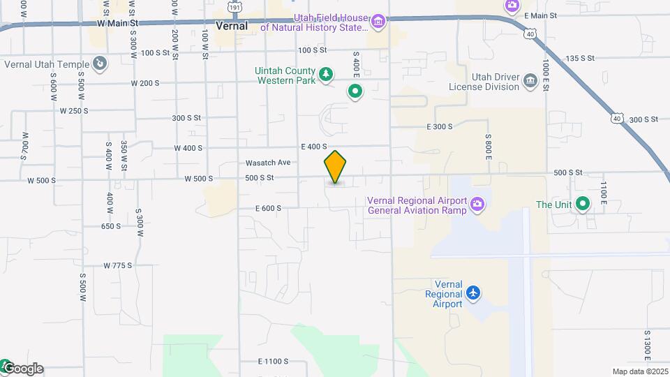 320 E 535 S Map and Location Details