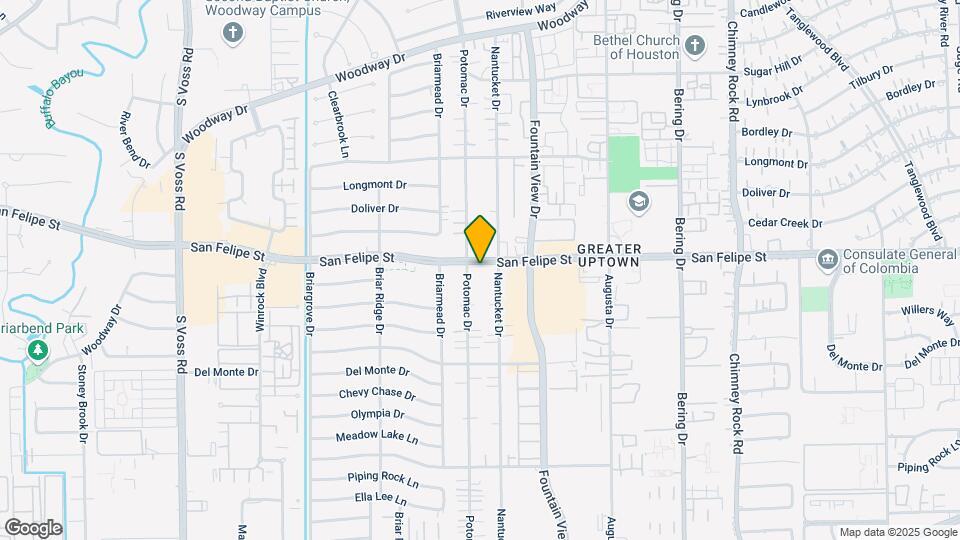 6015 San Felipe St Map and Location Details
