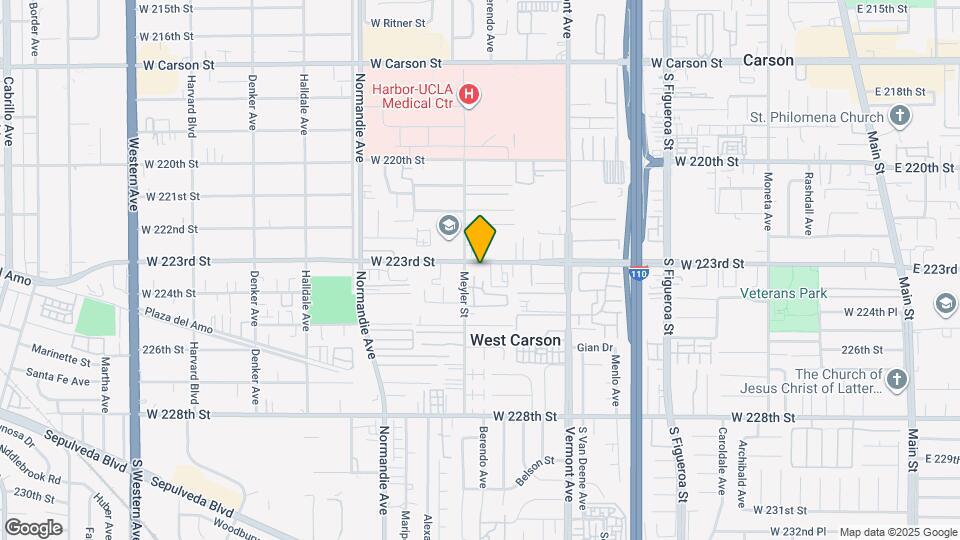 1048 W 223rd St Mapa y Detalles de la Ubicación