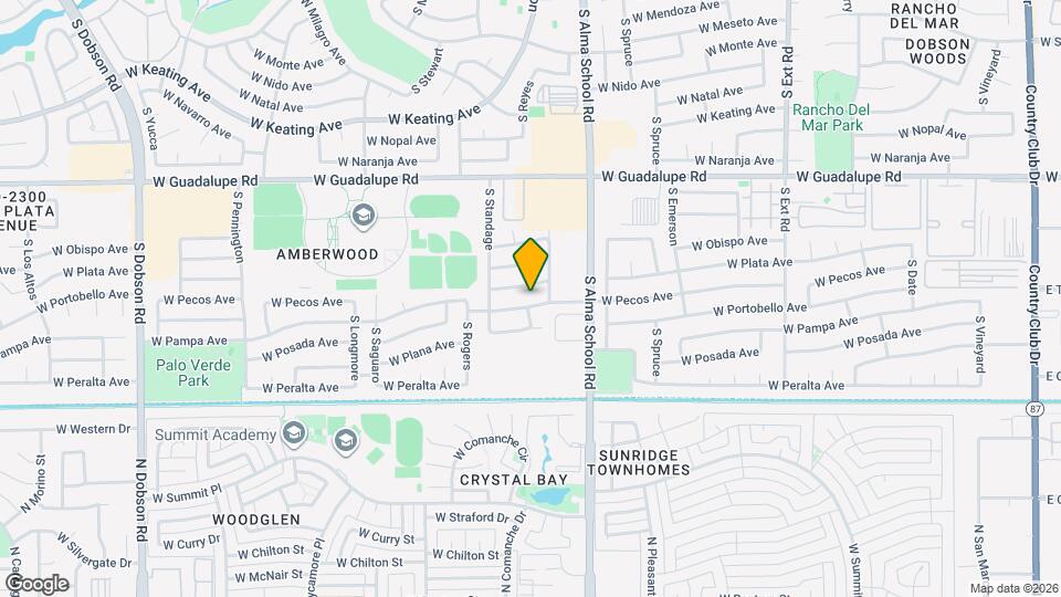 1320 W Pecos Ave Map and Location Details