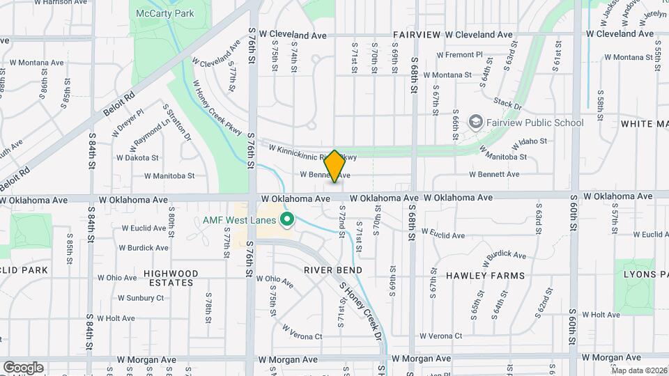 7210 W Oklahoma Ave Mapa y Detalles de la Ubicación