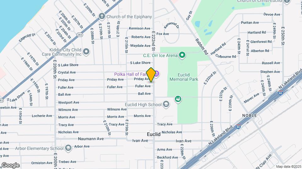 612 E 222nd St Map and Location Details