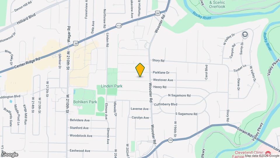 20036 Westover Ave Map and Location Details