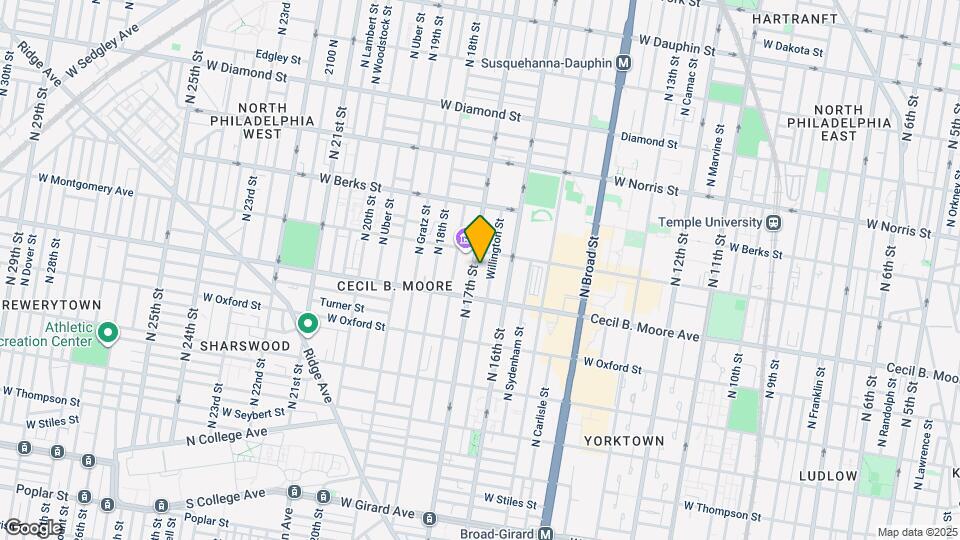 1723 N 17th St Map and Location Details