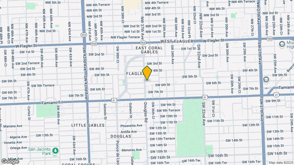 543 SW 37th Ave Map and Location Details