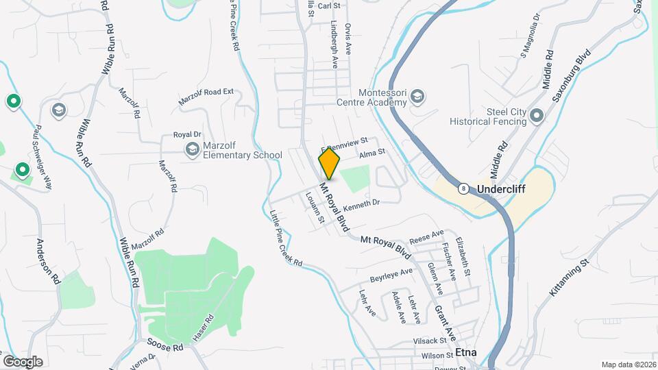 516 Mt Royal Blvd Map and Location Details