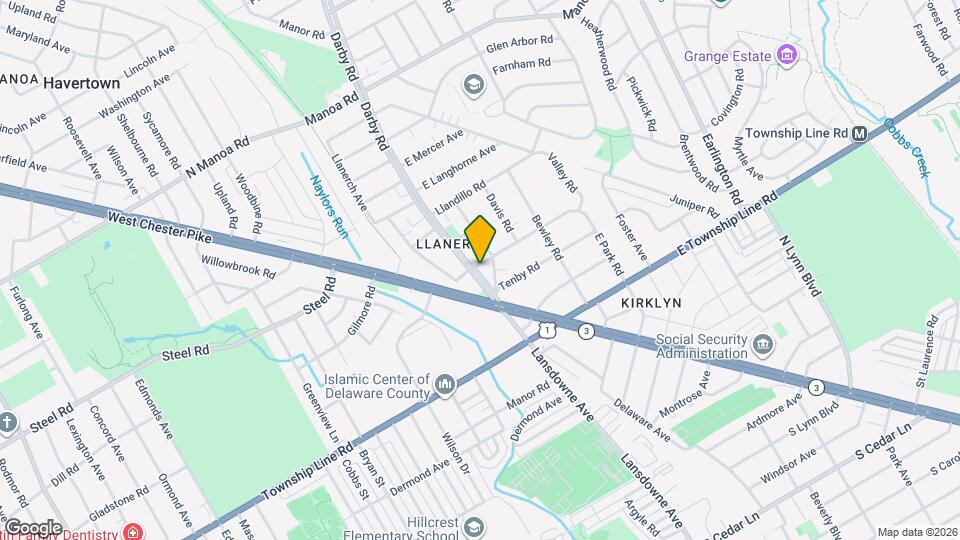 3 E Park Rd Map and Location Details