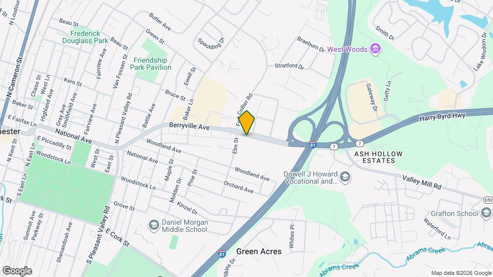 1019 Berryville Ave, Unit The Queen of Winchester Map and Location Details