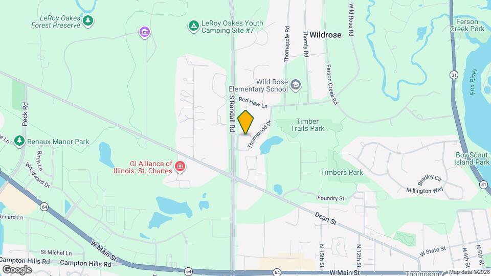 2017 Thornwood Cir Map and Location Details