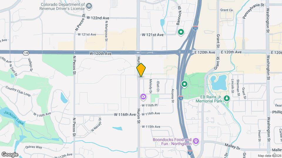 1185 W 118th Ave Map and Location Details