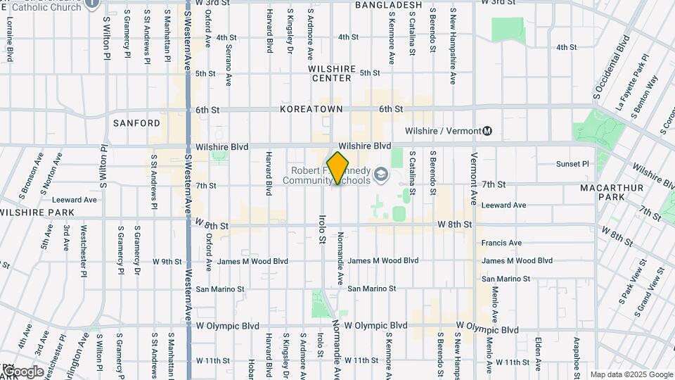 715 Normandie Ave Map and Location Details