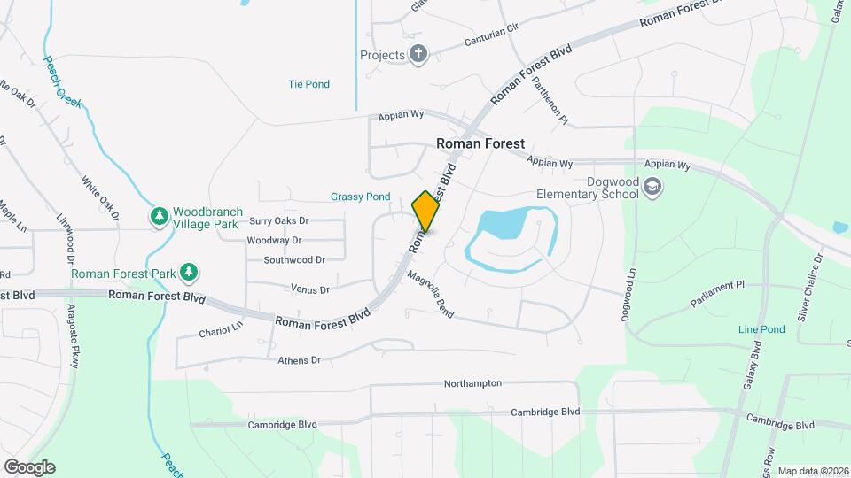 2314 Roman Forest Blvd Map and Location Details