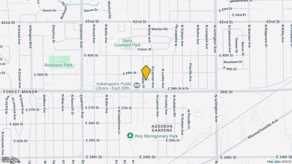 3825 N Whittier Pl Map and Location Details
