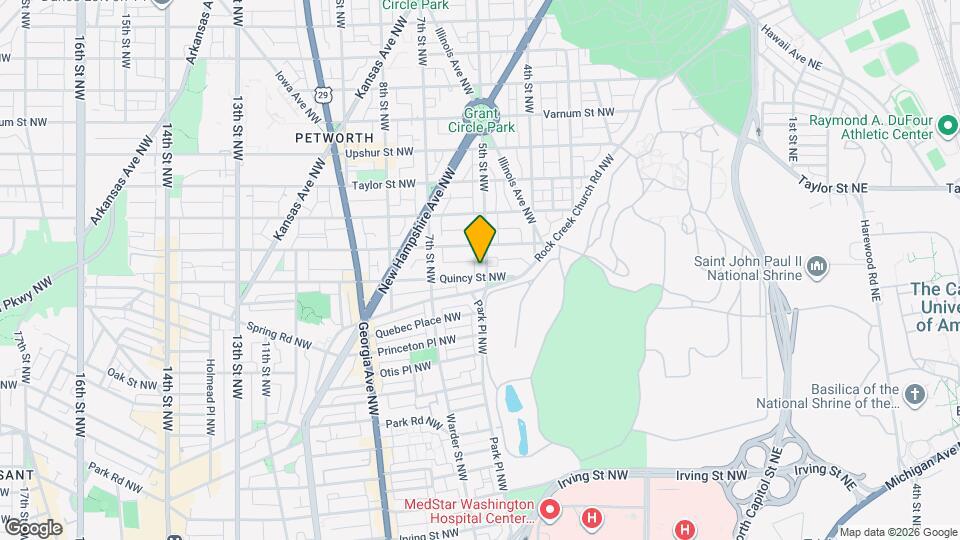 503 Quincy St NW, Unit 503 Quincy St NW #B Map and Location Details