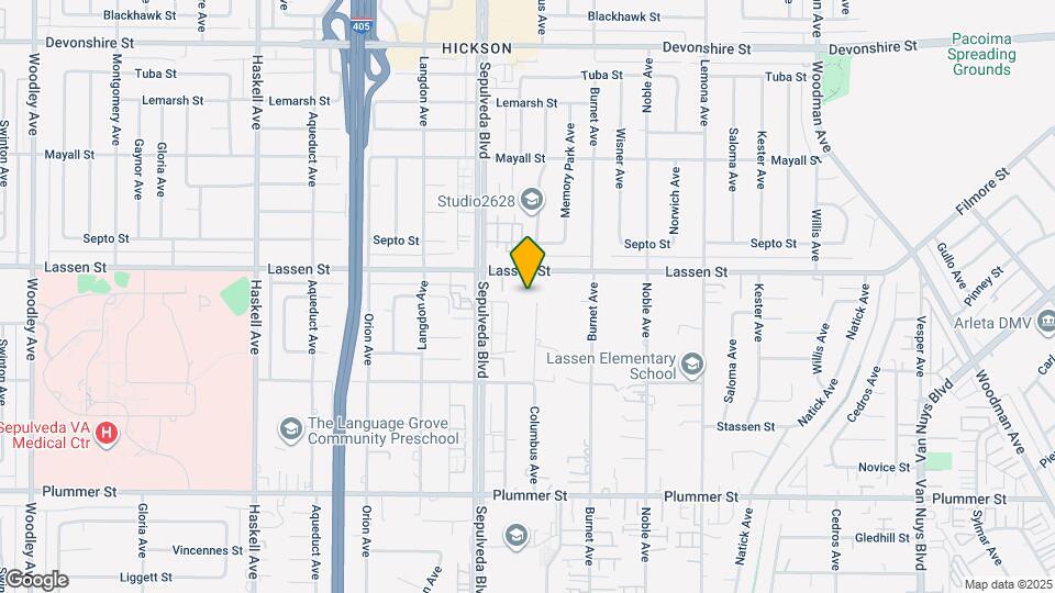 9835 Columbus Ave Map and Location Details