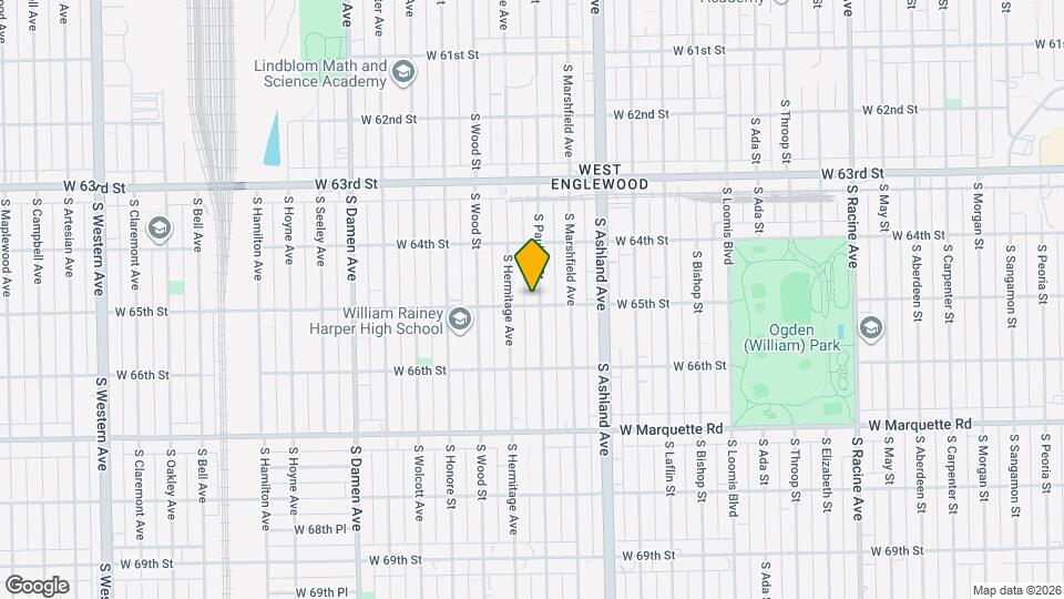 6458 S Paulina St, Unit 2 Map and Location Details