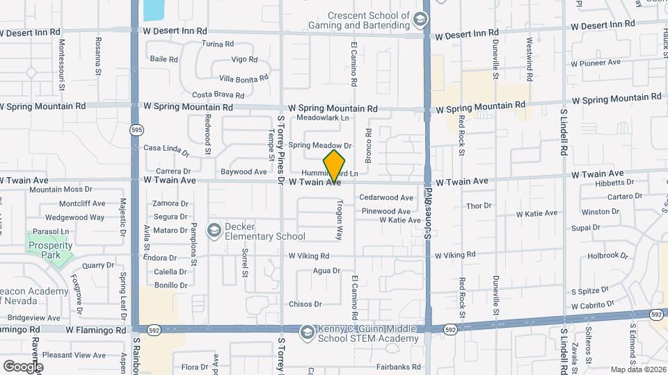 6355 W Twain Ave Map and Location Details