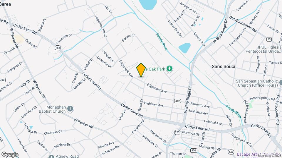 708 Edgemont Ave Map and Location Details