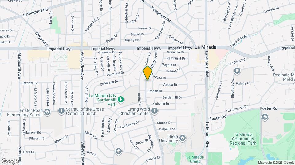 12938 Biola Ave Map and Location Details