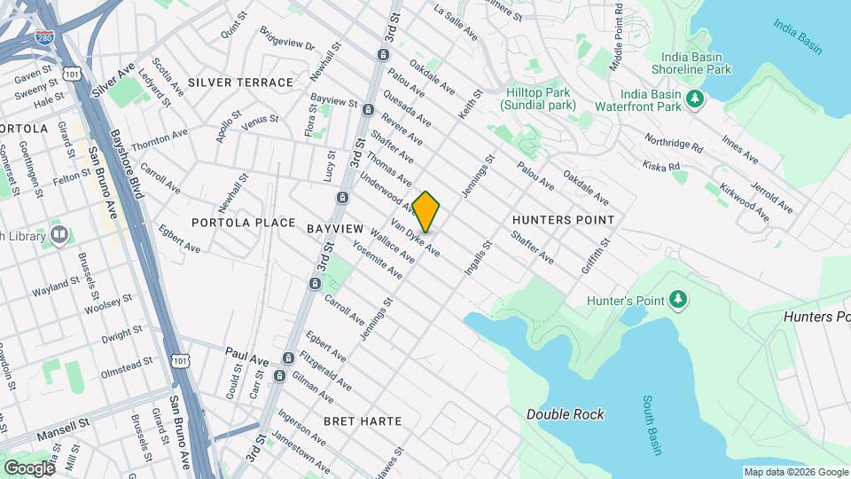 1404 Van Dyke Ave Map and Location Details