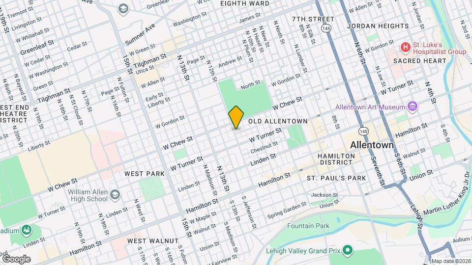 225-227-227 N 12th St Map and Location Details