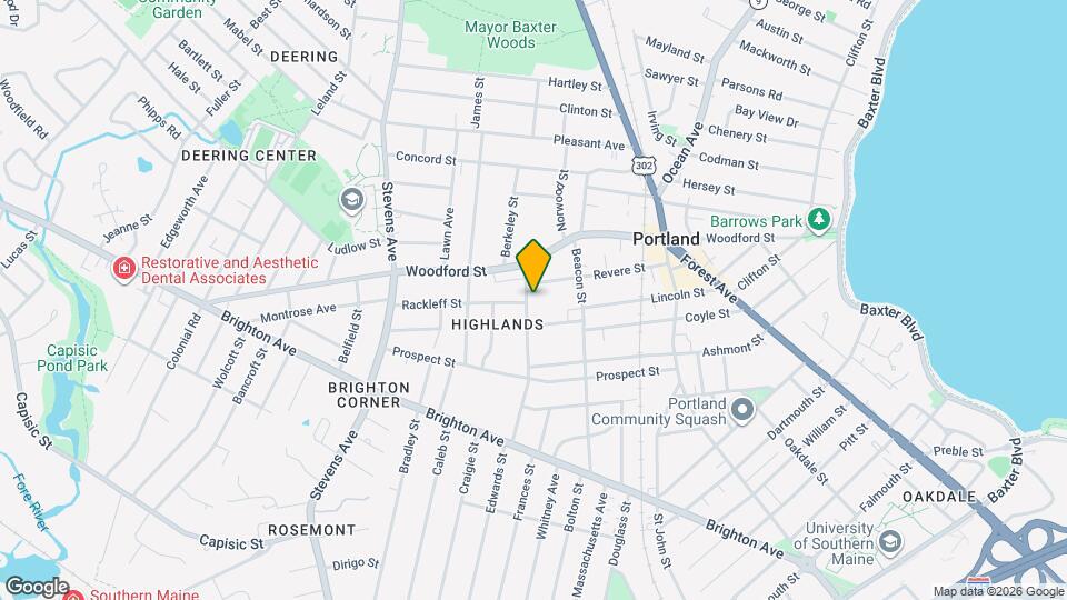 119 Highland St, Unit 1 (2BR) Map and Location Details