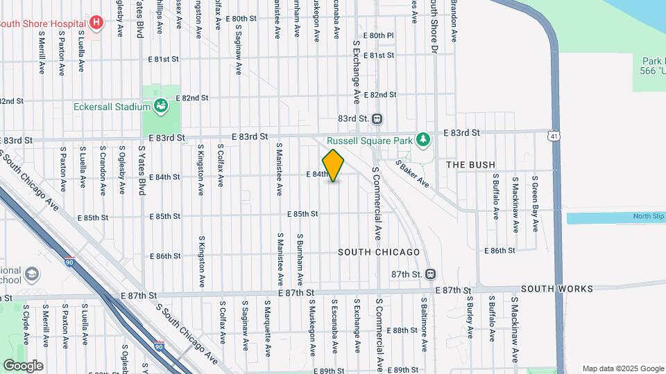 8418 S Escanaba Ave Map and Location Details