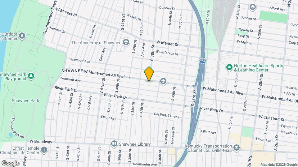 3710 W Muhammad Ali Blvd Map and Location Details