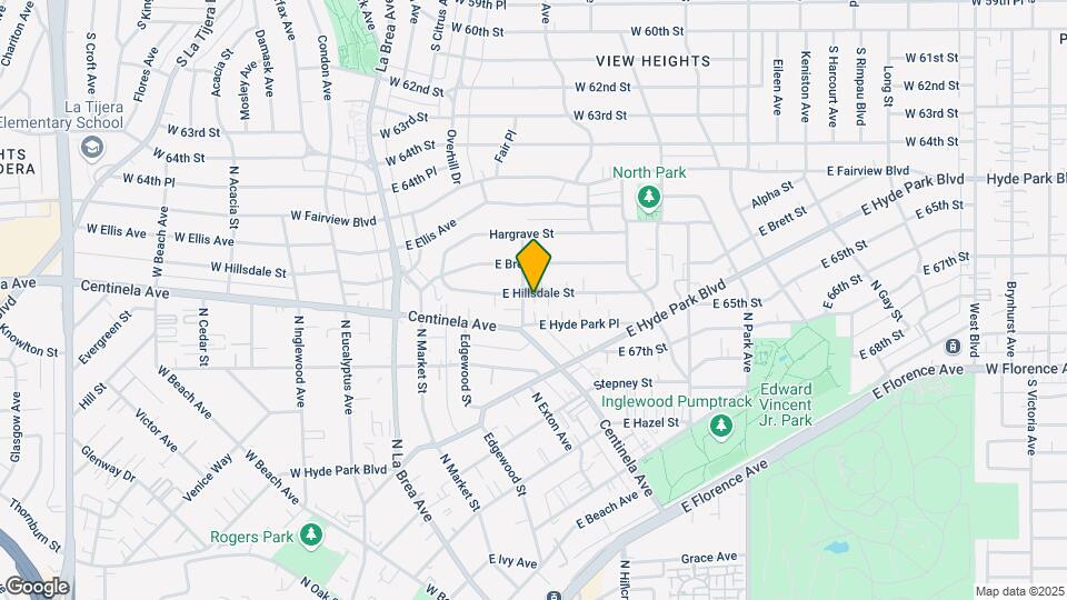506 E Hillsdale St Map and Location Details
