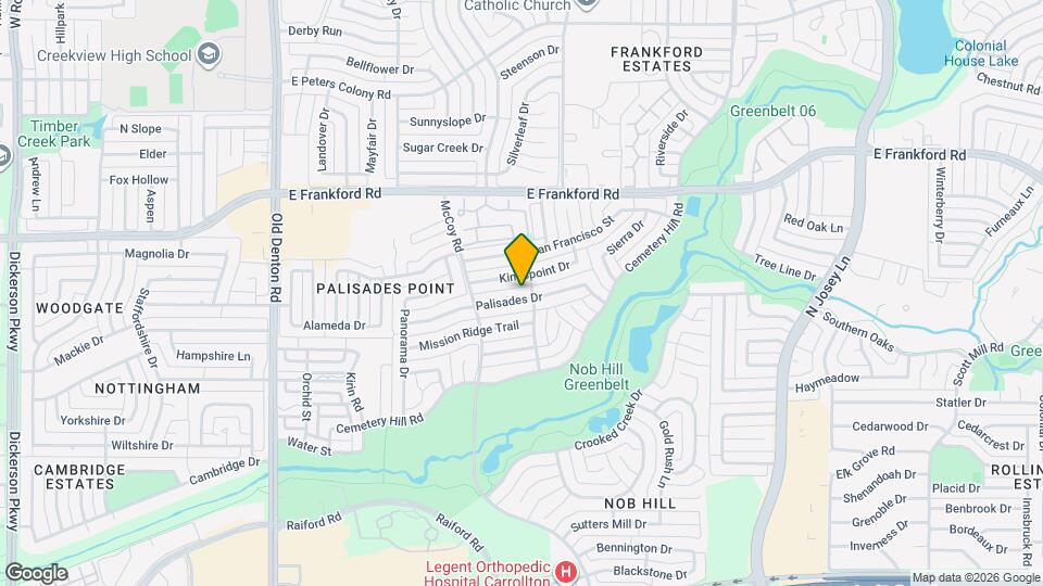 1617 Palisades Dr Map and Location Details
