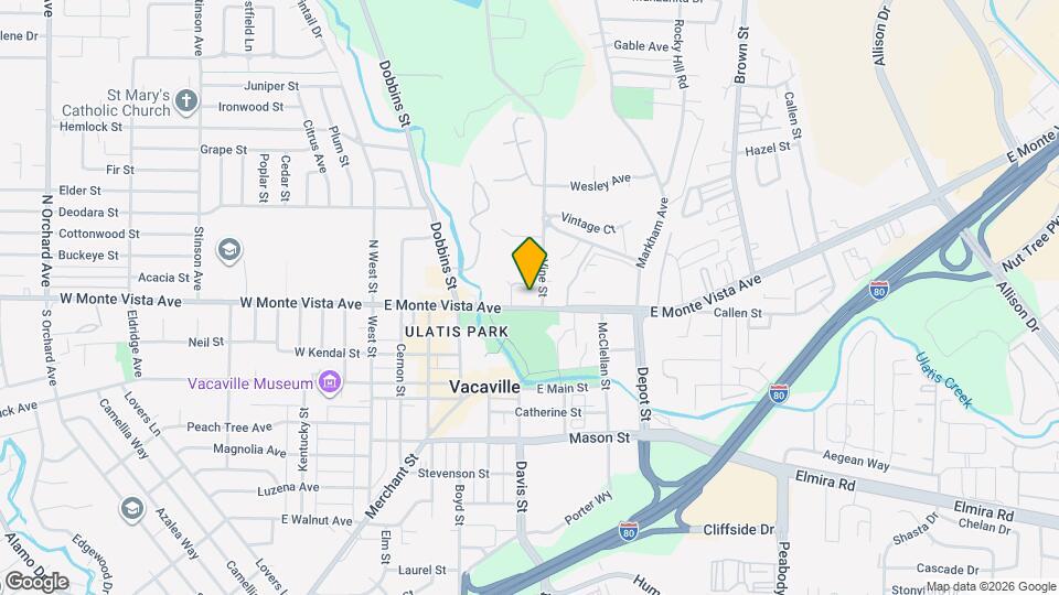 607 E Monte Vista Ave Map and Location Details