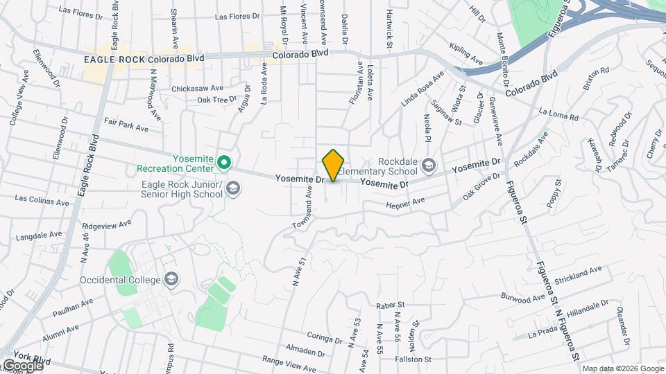 1568 Yosemite Dr Map and Location Details