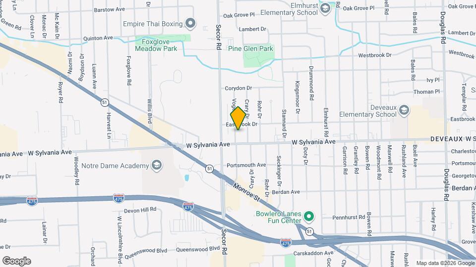 4016 Vogel Dr Map and Location Details