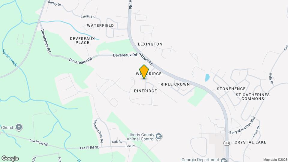 1235 Pineridge Way Map and Location Details