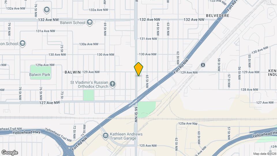 12837 66 St NW Map and Location Details