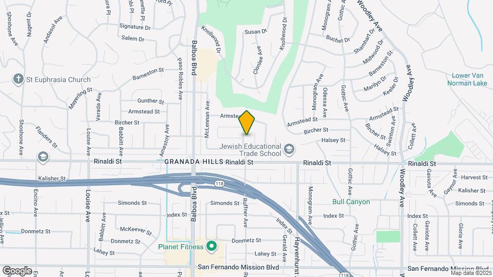 11552 Ruffner Ave, Unit Second Floor Map and Location Details