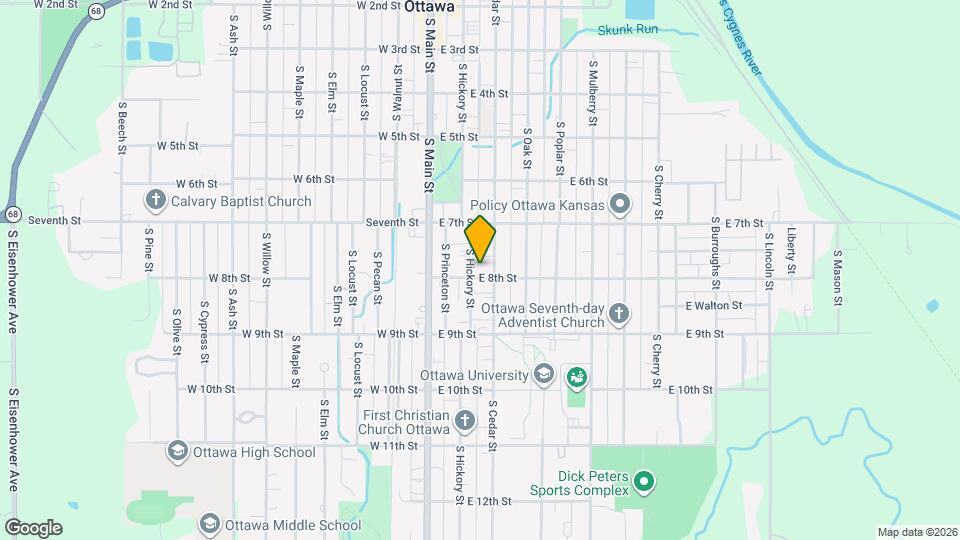 745 S Hickory St Map and Location Details