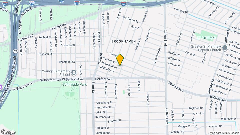 4319 Rosemont St Map and Location Details