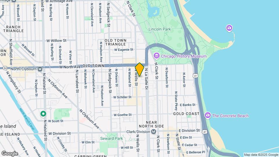 1515 N Wells St Map and Location Details